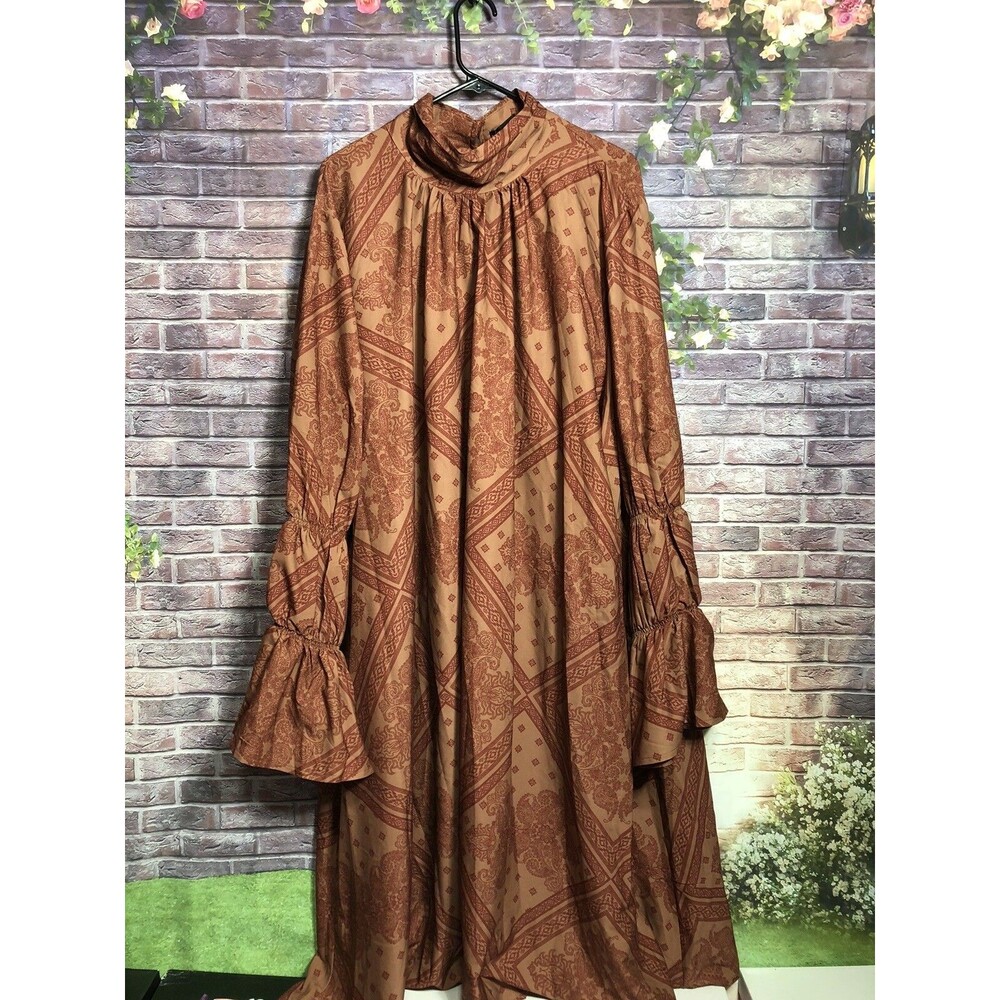 New Pretty little things women’s multicolor high neck, oversize dress size 2X